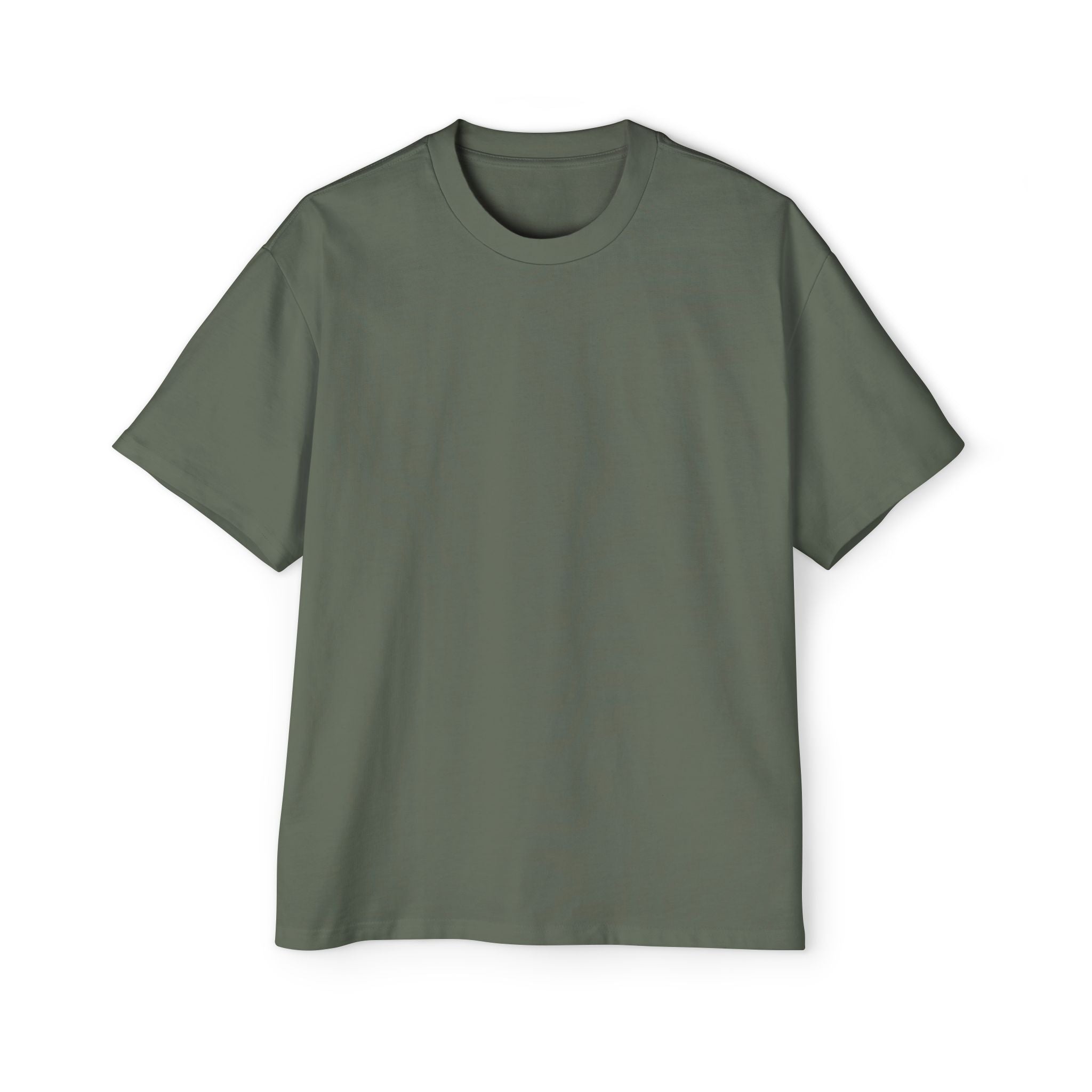 Green t-shirt with motivational text on a white background